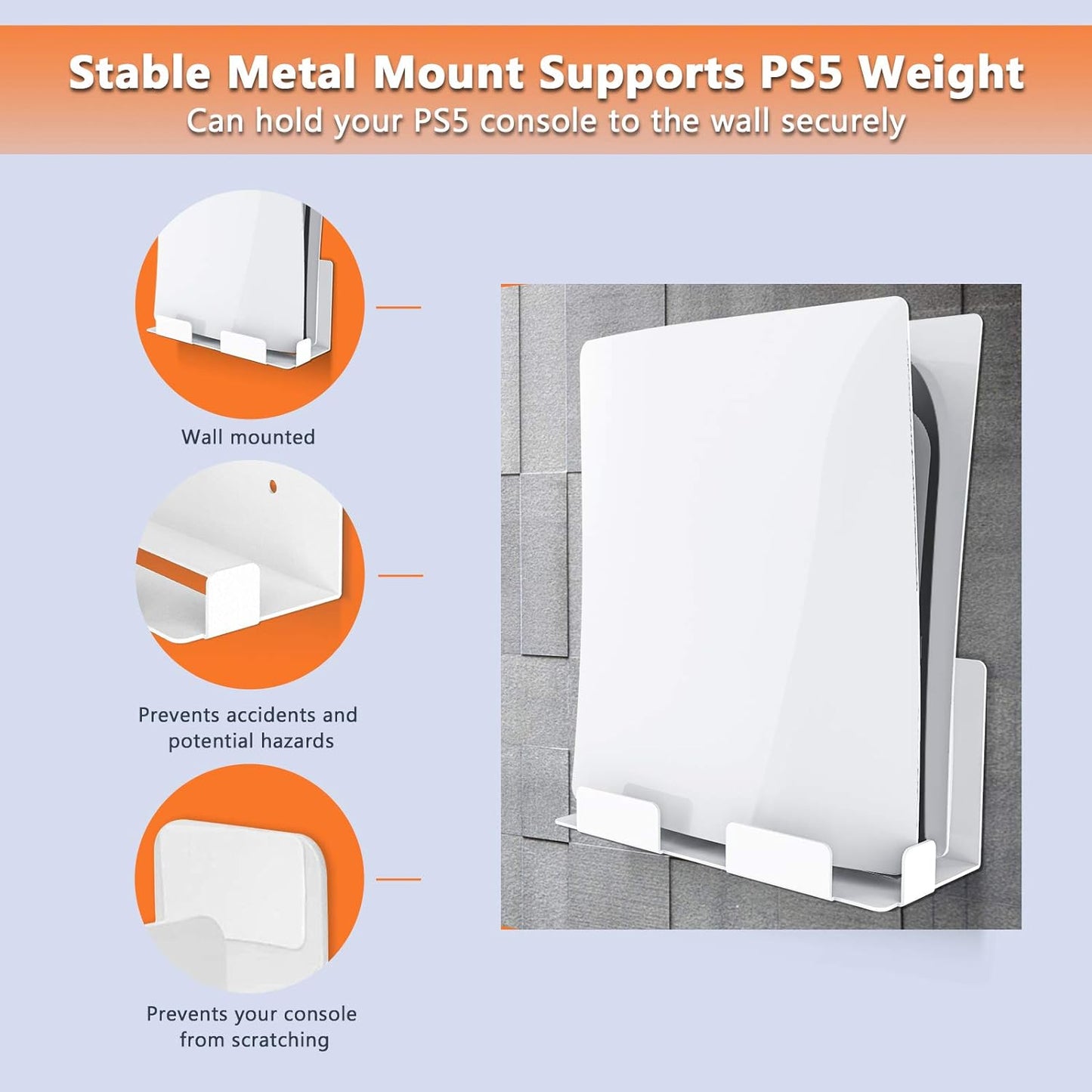 Wall Mount for PlayStation 5 Gaming Console